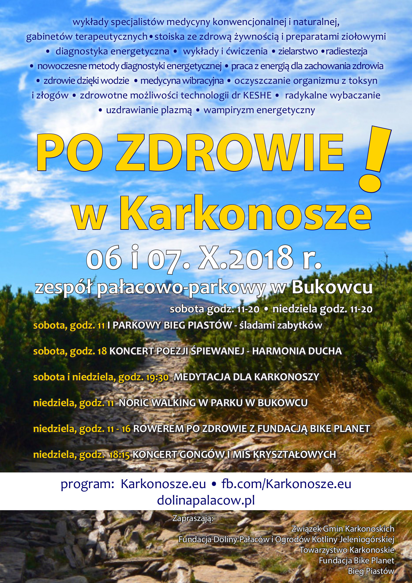 2018 w karkonosze po zdrowie afisz nowy 2