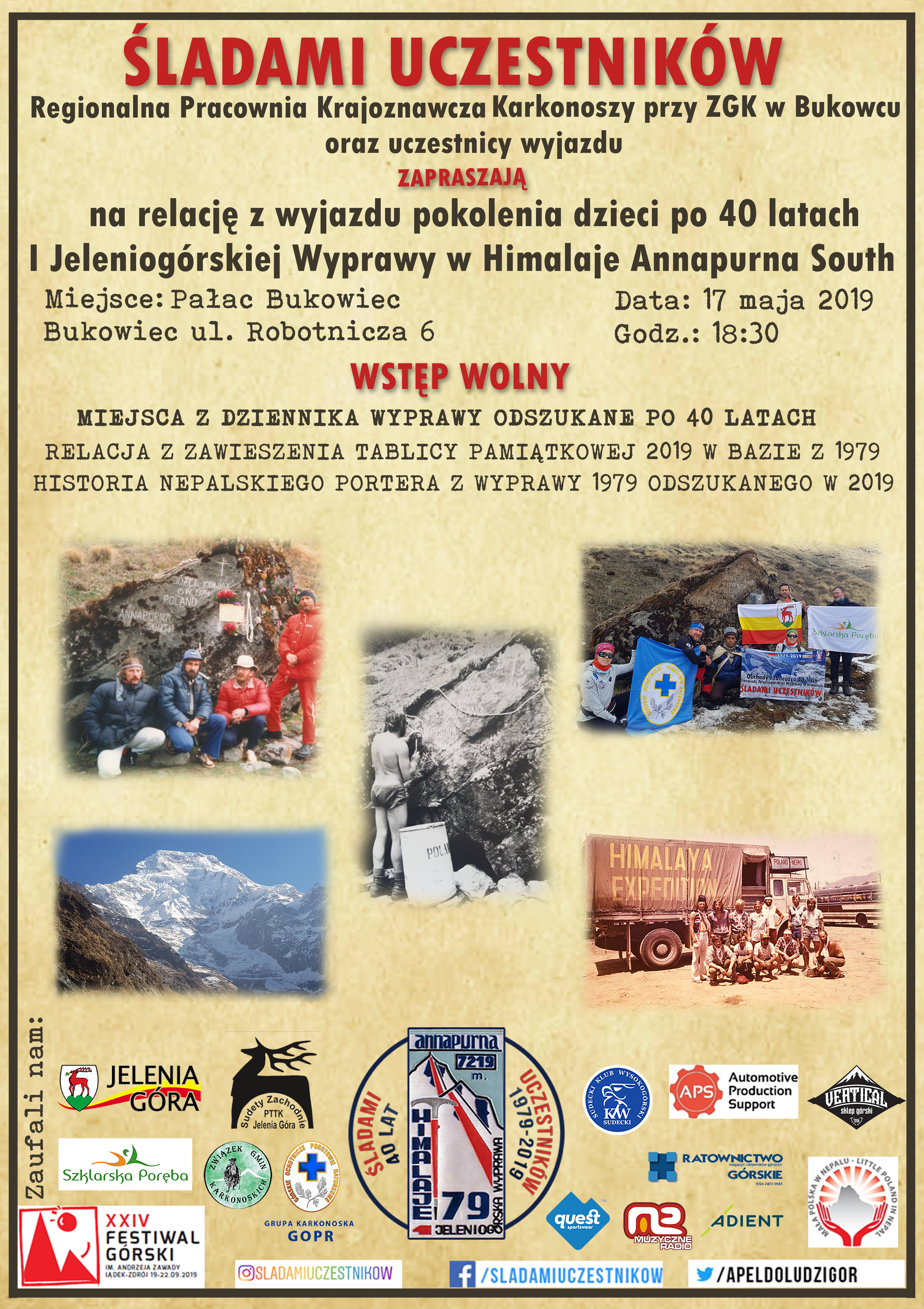 plakat Sladami Uczestnikow Pałac v3