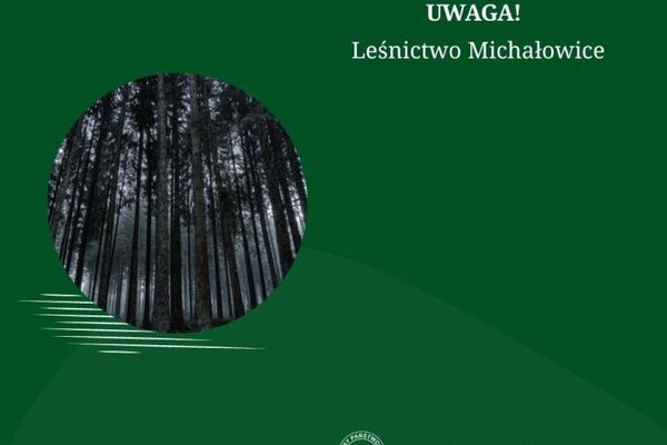 Prace na odcinku szlaku czarnego w Leśnictwie Michałowice